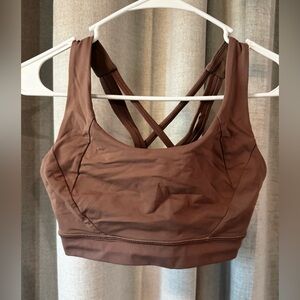 Lululemon Athletica Chocolate Cross-Back Sports Bra